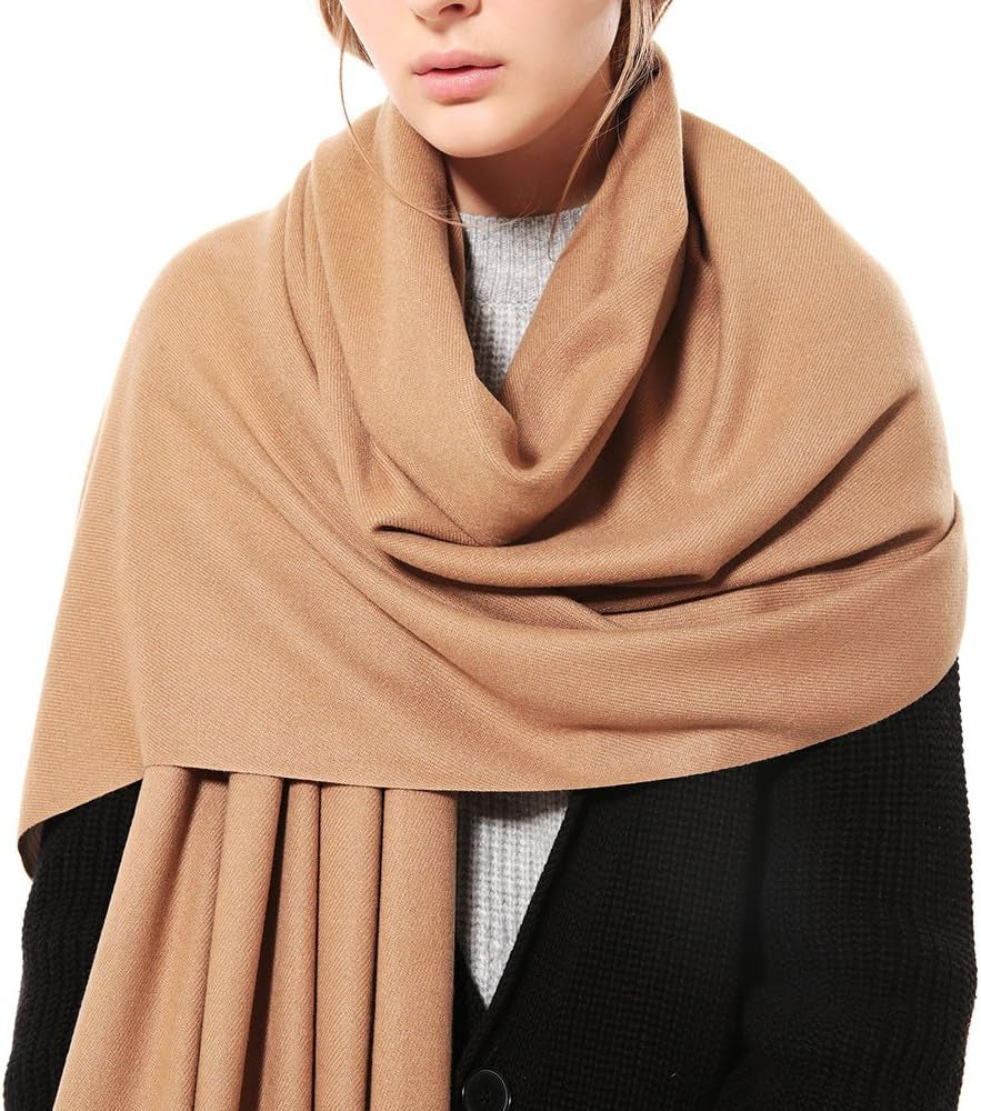 Womens Thick Oversized Pashmina Shawl Wrap Scarves Soft Winter Warm Blanket